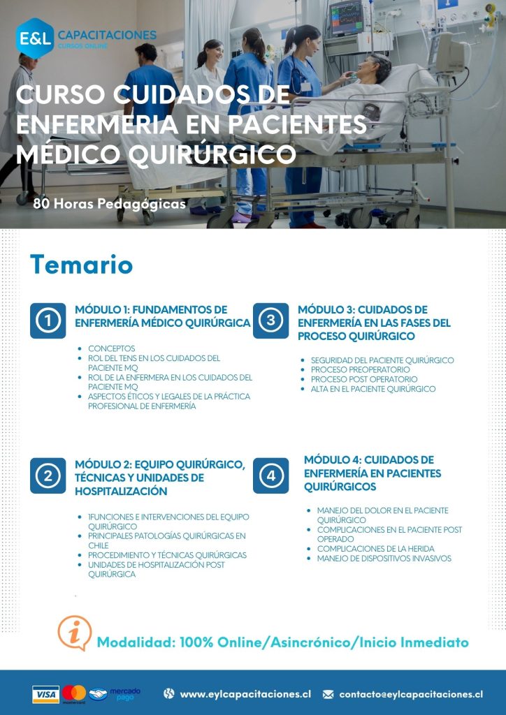temario curso cuidados medicoquirúrgicos